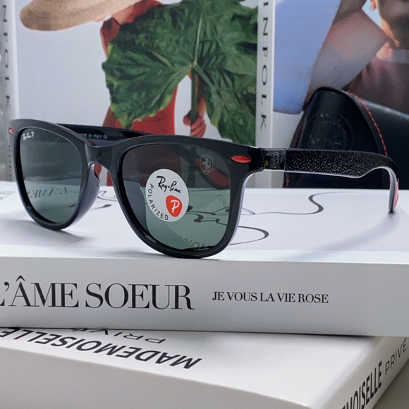 Ray-Ban RB Ferrari co-branded classic polarized sunglasses rb4195